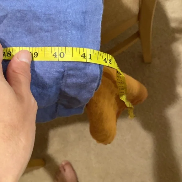 Periwinkle Ruffle Linen Dresss - Picture 8 of 8